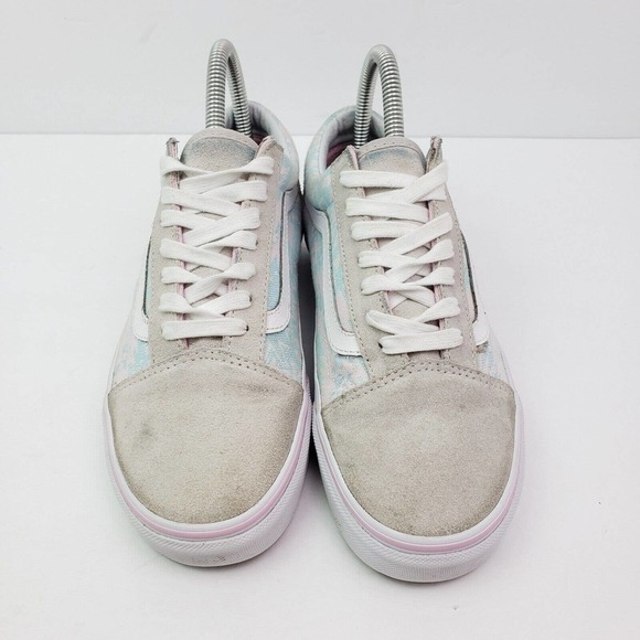 Vans Old Skool Womens Size 6.5 Gray Pink Suede Aztec Print Low Sneaker Shoes - Picture 4 of 11